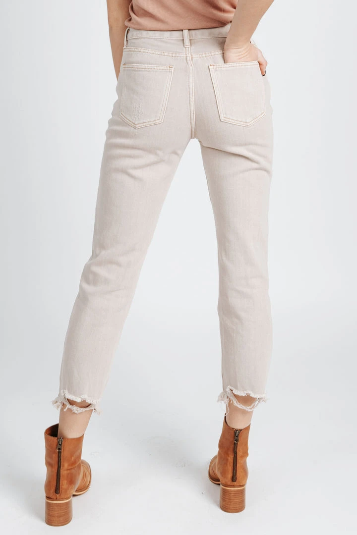 Piper & Scoot The Sofia Mid Rise Denim Jean In Twig