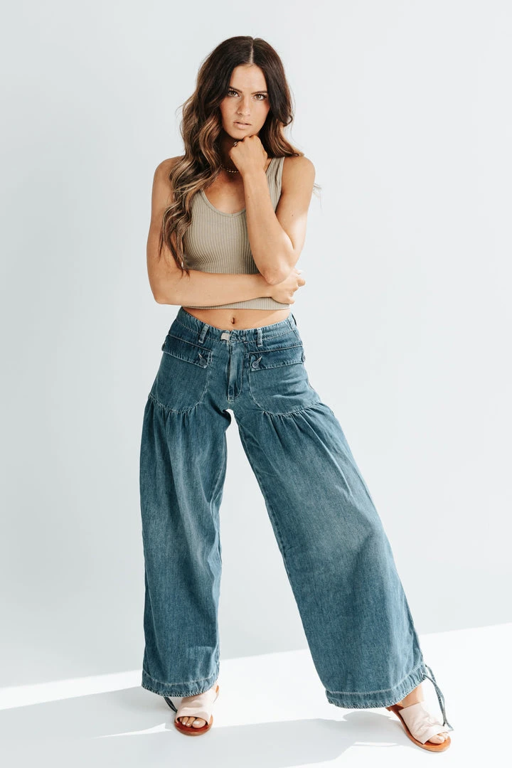 Piper & Scoot Free People: Lotus Jean In Juno