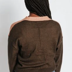 Piper & Scoot The Amelia Button Cardigan In Mauve Tops