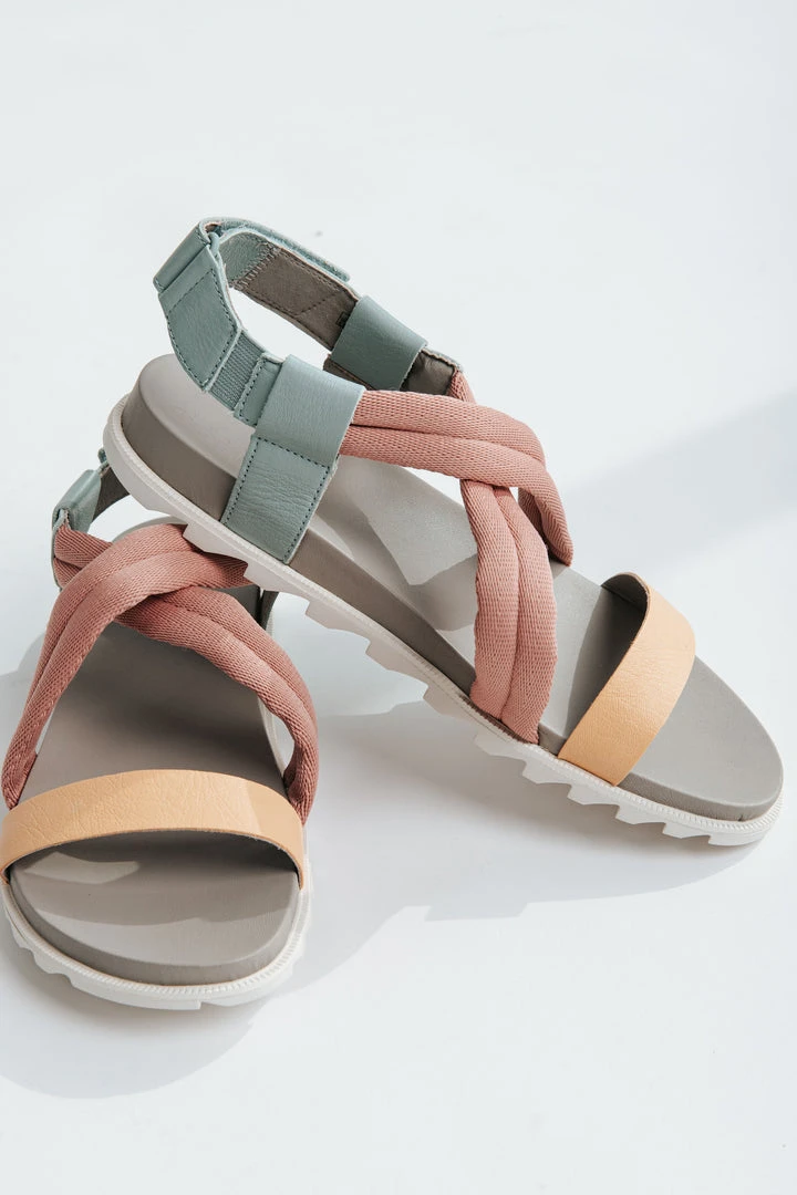 Piper & Scoot Shoes SOREL: Roaming Deacon Sandal In Crushed Blue + Chrome Grey