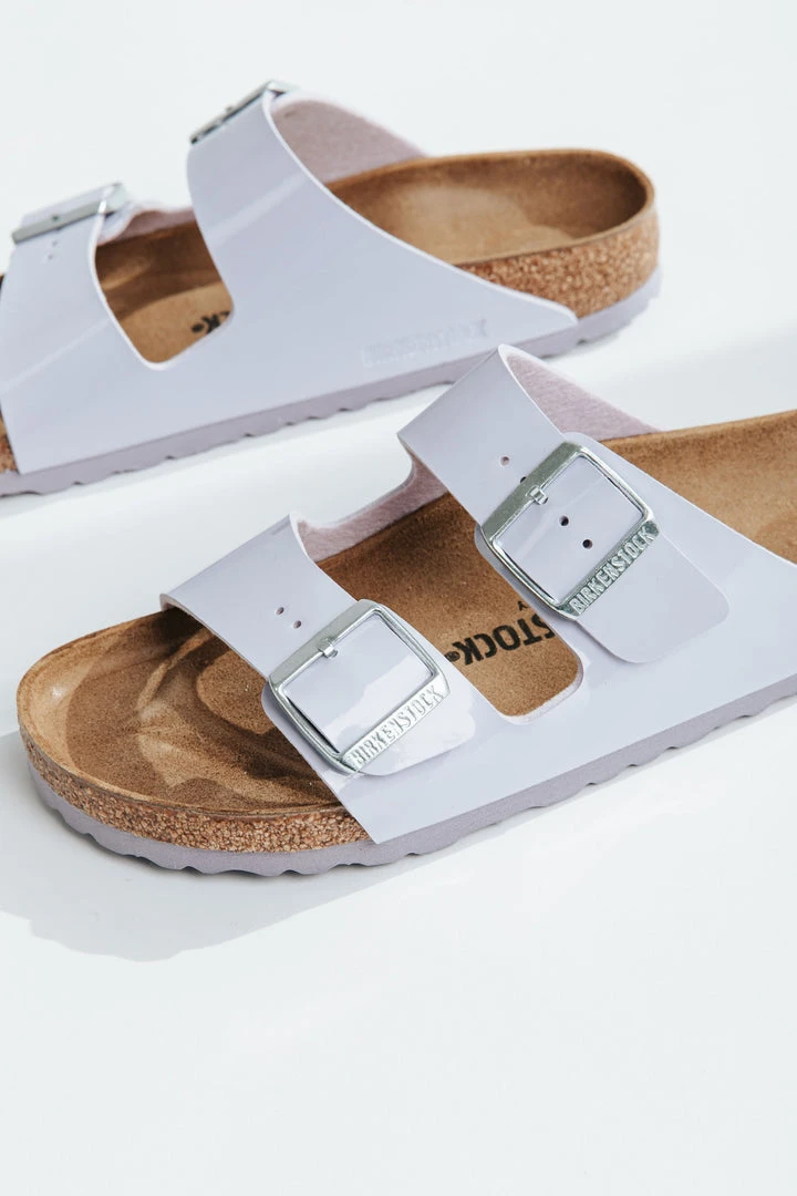 Birkenstock: Arizona Birko-Floor In Purple Fog (Narrow Fit) Shoes