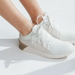 Piper & Scoot SOREL: Out 'N About Plus Lace Sneaker In Sea Salt Shoes