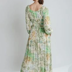 Piper & Scoot: The Kennedy Floral Maxi Dress In Green Dresses
