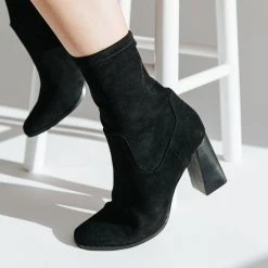 Piper & Scoot Chinese Laundry: Kyrie Suedette Bootie In Black Shoes