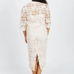Piper & Scoot The Drew Lace Embellished Blouse In Cream