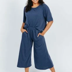 Piper & Scoot The Paris Jersey Tee In Navy