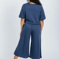 Piper & Scoot The Paris Jersey Tee In Navy