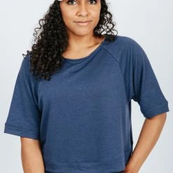 Piper & Scoot The Paris Jersey Tee In Navy