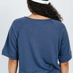 Piper & Scoot The Paris Jersey Tee In Navy