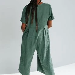 Piper & Scoot Bottoms + Jumpsuits The Scout Casual Jumpsuit In Jade
