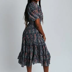 Piper & Scoot Dresses The Adley Belted Detail Dress In Navy