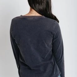 Piper & Scoot The Chad Crewneck Long Sleeve In Navy Tops