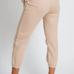 Piper & Scoot Bottoms + Jumpsuits The Kahlo Cozy Jogger In Tan