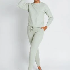 Piper & Scoot The Max Crewneck Sweater In Sage