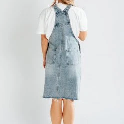 Piper & Scoot Dresses The Higgins Jumper Dress In Denim