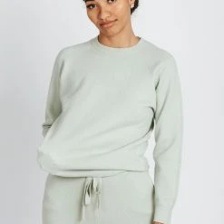 Piper & Scoot The Max Crewneck Sweater In Sage