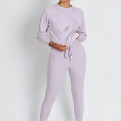 Piper & Scoot The Ruby Sweater Jogger In Lilac Sets
