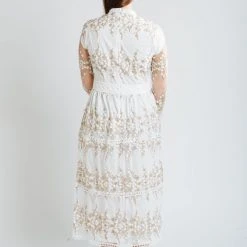Piper & Scoot The Belnap Lace Detail Dress In White