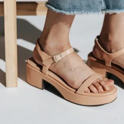 Piper & Scoot Seychelles: Rest Assured Sandal In Vacchetta Leather