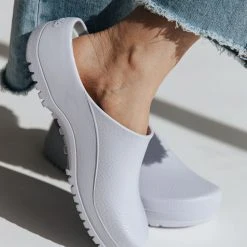 Piper & Scoot Birkenstock: Super-Birki Polyurethane In Lavender Fog