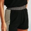 Piper & Scoot Bottoms + Jumpsuits The Queens Color Block Shorts In Black
