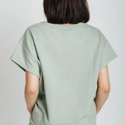 Piper & Scoot The Lenny Textured Top In Mint