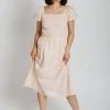 Piper & Scoot Dresses The Ginny Smocked Detail Dress In Blush