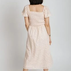 Piper & Scoot Dresses The Ginny Smocked Detail Dress In Blush