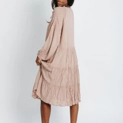 Dresses Piper & Scoot: The Christine Tiered Dress In Mauve