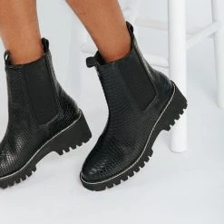 Piper & Scoot Matisse: Chase Chelsea Boot In Black Shoes