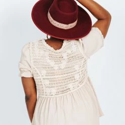 Piper & Scoot Hat No. 48: Burgundy Wool Rancher Hat