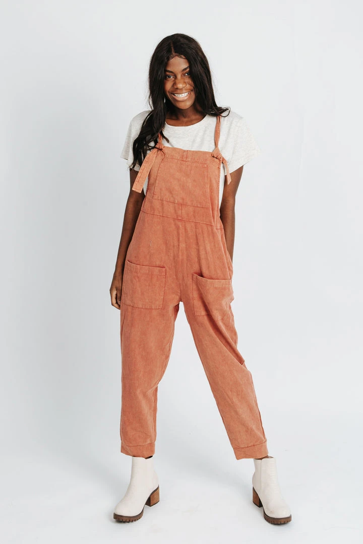 Piper & Scoot: The Truman Pocket Overalls In Clay Bottoms + Jumpsuits