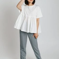 Piper & Scoot The Heaps Peplum In White