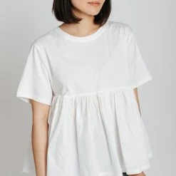 Piper & Scoot The Heaps Peplum In White