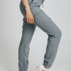 Piper & Scoot The Junie Drawstring Jogger In Denim Bottoms + Jumpsuits