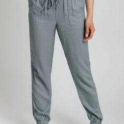 Piper & Scoot The Junie Drawstring Jogger In Denim Bottoms + Jumpsuits