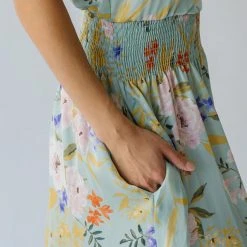 Piper & Scoot The Markell Smocked Dress In Mint