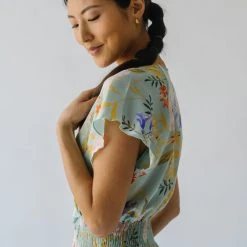 Piper & Scoot The Markell Smocked Dress In Mint