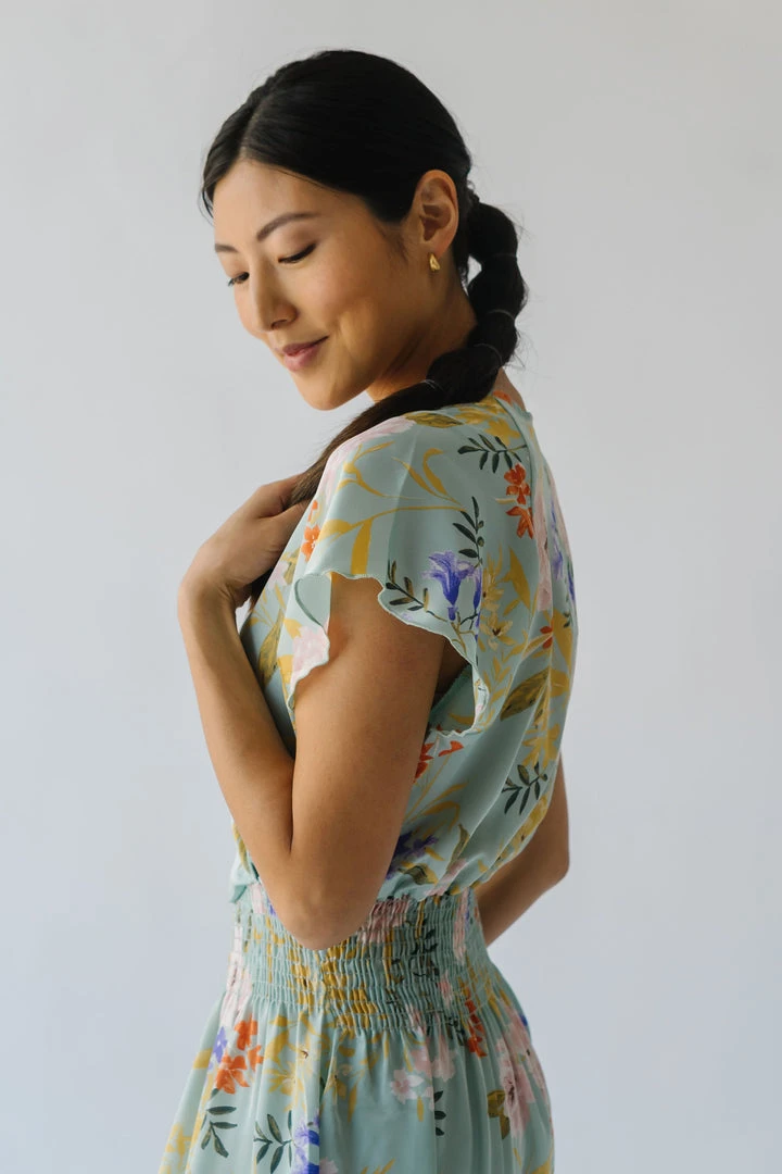 Piper & Scoot The Markell Smocked Dress In Mint