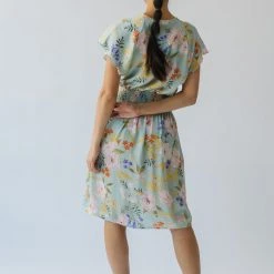 Piper & Scoot The Markell Smocked Dress In Mint