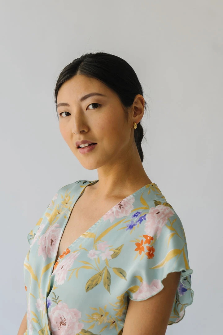 Piper & Scoot The Markell Smocked Dress In Mint