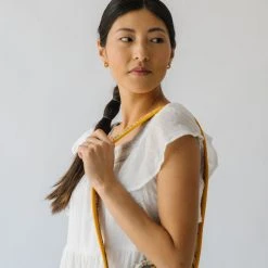 Piper & Scoot The Snyder Ruffle Detail Midi Dress In White