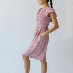 Piper & Scoot The Quaid Smocked Dress In Pink Dresses