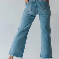 Piper & Scoot Bottoms + Jumpsuits The Derek High Rise Wide Leg Jeans In Light Denim