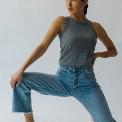 Piper & Scoot Bottoms + Jumpsuits The Derek High Rise Wide Leg Jeans In Light Denim