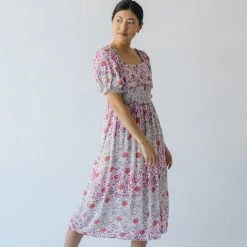 Dresses Piper & Scoot: The Myla Floral Dress In Pink Multi