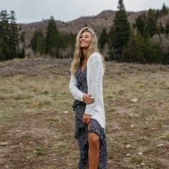 Piper & Scoot The Madsen Floral Ruffle Detail Dress In Black