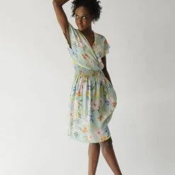 Piper & Scoot The Markell Smocked Dress In Mint