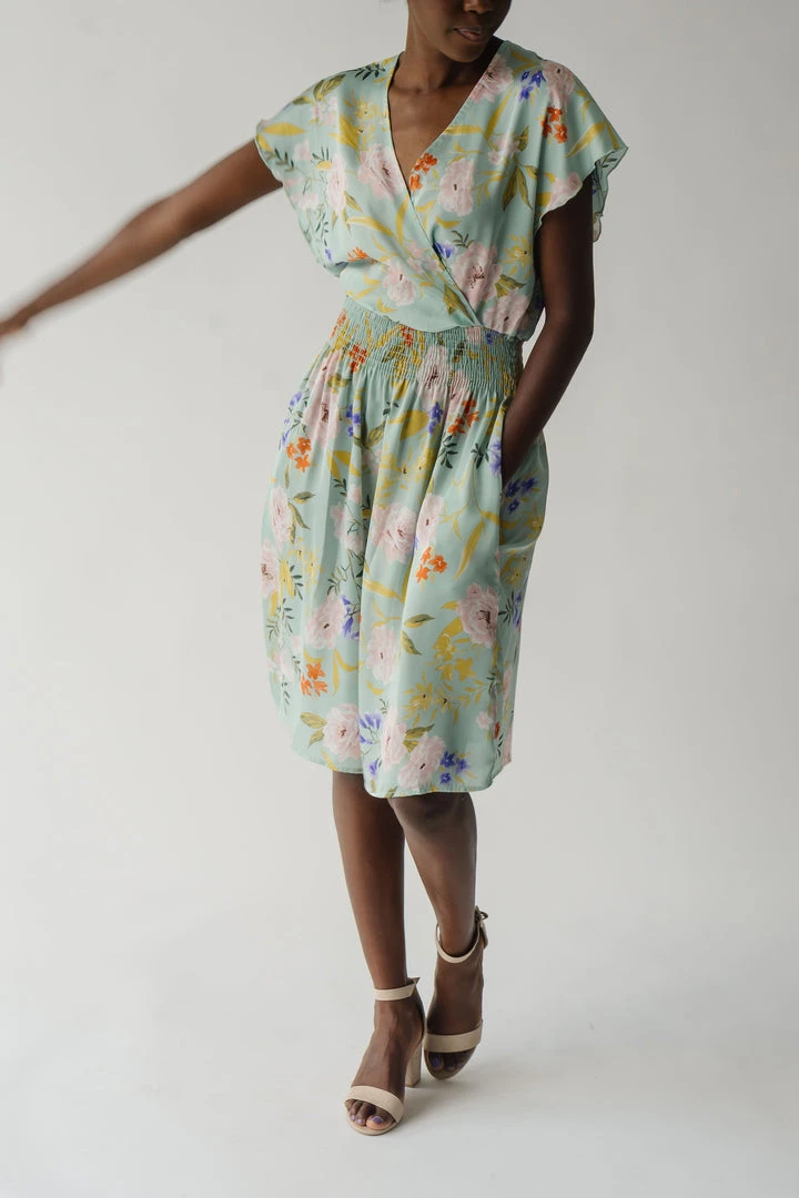 Piper & Scoot The Markell Smocked Dress In Mint