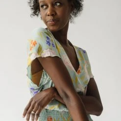 Piper & Scoot The Markell Smocked Dress In Mint